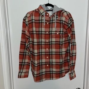 AE Super Soft Hooded Flannel Shirt